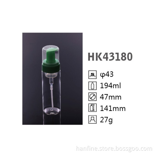 Hot sale manufacturer 180ml plastic airless cosmetic pump bottle